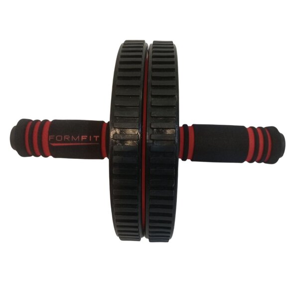 Formfit AB Roller Mens Womens Black Red Cushioned Handles Double Wheels - Picture 1 of 4